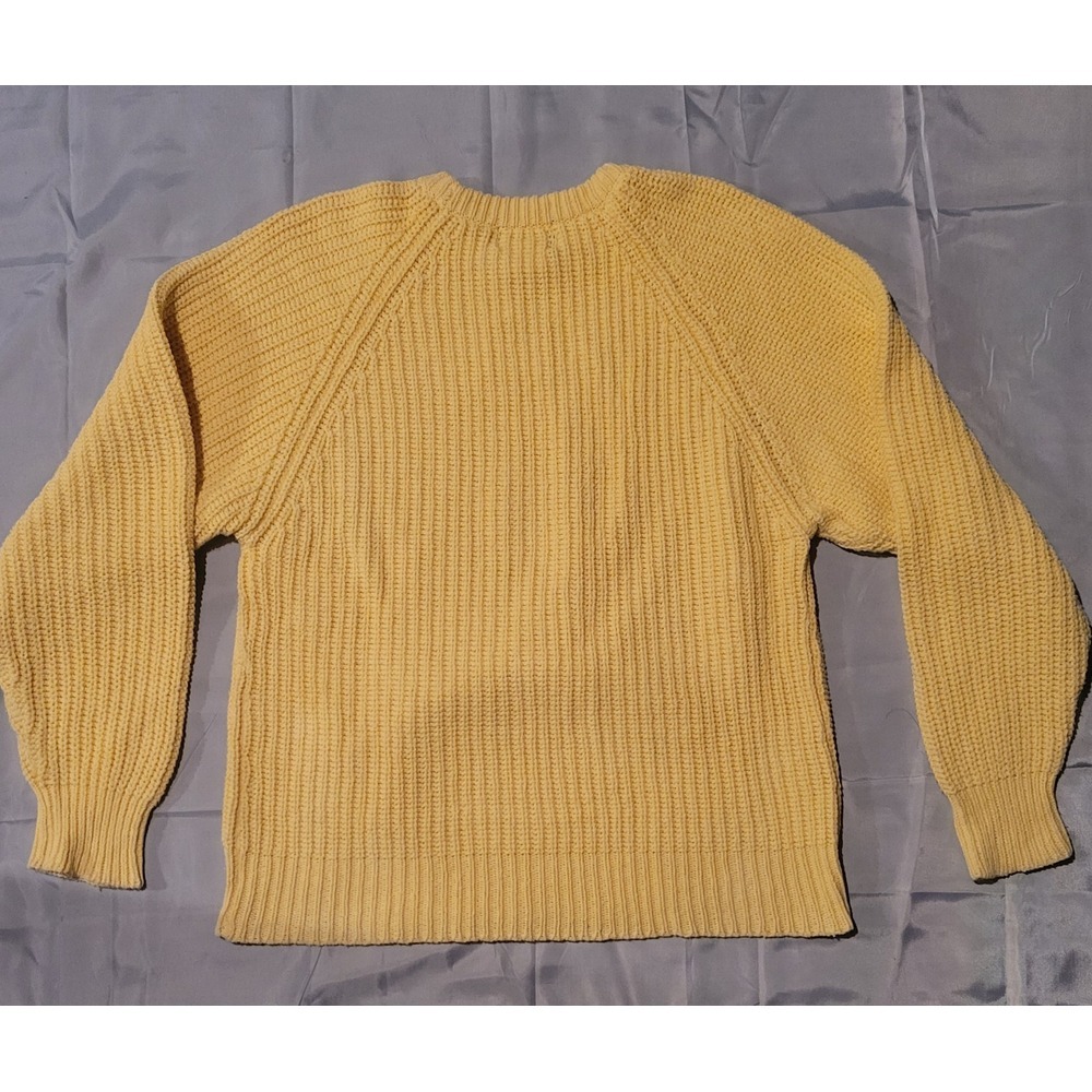 Woolich 9222 Mens Large Yellow Mist Sweater Ramie Cotton‎ Wpl6635 - Picture 6 of 6